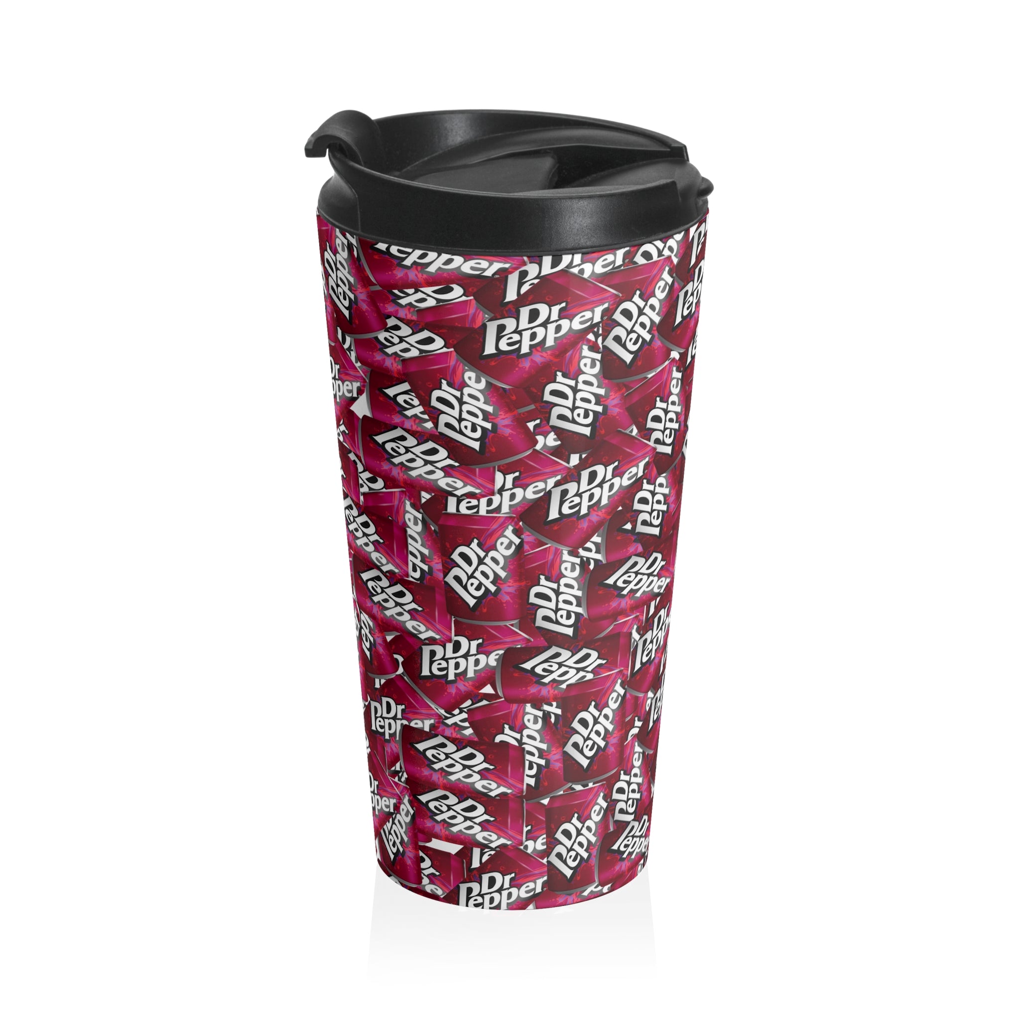 Dr Pepper canned Pattern Stainless Steel Travel Mug