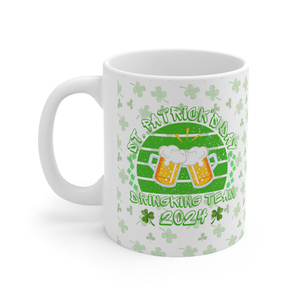 St. Patrick's Day Drinking Team 2024 Ceramic Coffee Mugs, Irish Drinking Team Ceramic Coffee Mugs 2024, Lucky Ceramic Coffee Mugs, Irish Ceramic Coffee Mugs, Shamrock 2024 Ceramic Coffee Mugs