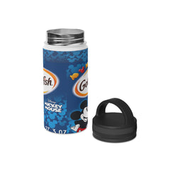 Goldfish Disney Mickey Mouse Cheddar Stainless Steel Water Bottle, Handle Lid