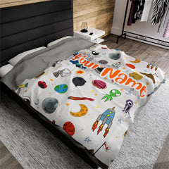Funny Space Blanket #1 Custom Blanket with Name - Personalized Blanket