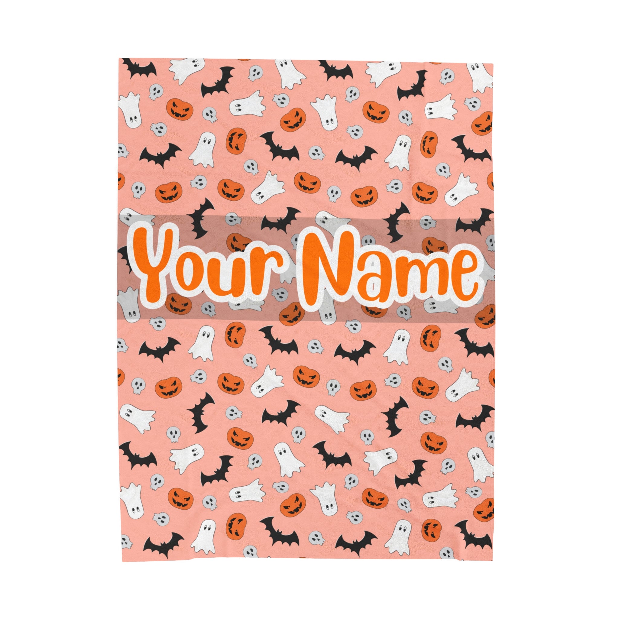 Funny Halloween #7 Custom Blanket with Name - Personalized Blanket