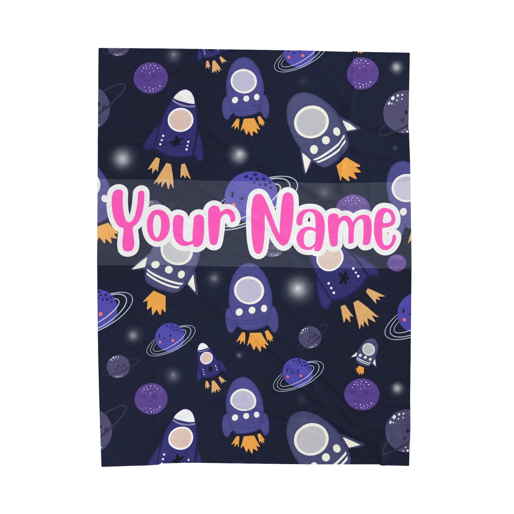 Funny Space Blanket #7 Custom Blanket with Name - Personalized Blanket