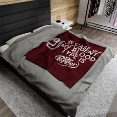 In Case Of Accident Png Blood Type Dr Pepper Blanket