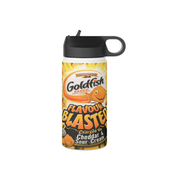 Goldfish Flavor Blasted Cheddar & Sour Cream Crackers Stainless Steel Water Bottle, Standard Lid