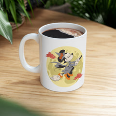 Disney Minnie Mouse Flying Witch Costume Halloween Ceramic Mugs