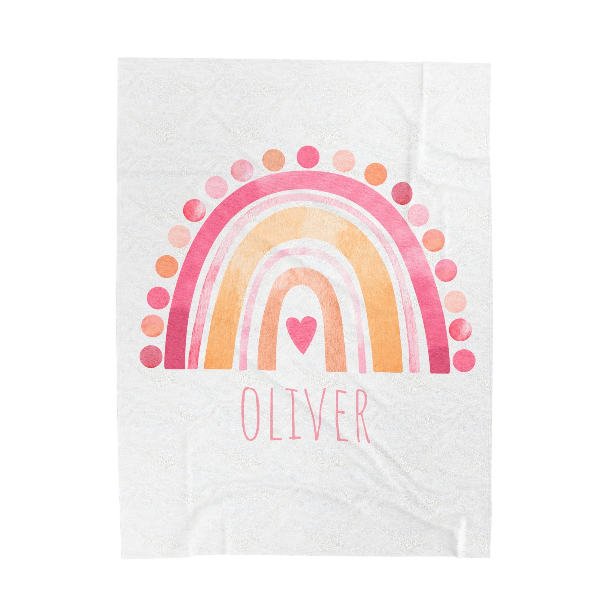 Boho Rainbow Personalized Blanket with Your name Collections Blanket #7 Custom Blanket with Name - Personalized Blanket