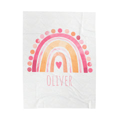 Boho Rainbow Personalized Blanket with Your name Collections Blanket #7 Custom Blanket with Name - Personalized Blanket