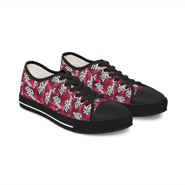 Dr Pepper Canned Pattern Low Top Sneakers
