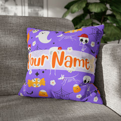 Funny Halloween Pillow personalized Pillow with Your name #2 Pillow Case