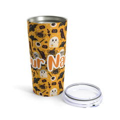 Personalized Name with Halloween Skinny Tumbler 20oz #5