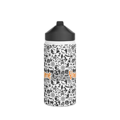 Personalized Name with Halloween Stainless Steel Water Bottle, Standard Lid #7