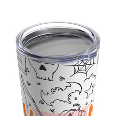 Personalized Name with Halloween Skinny Tumbler 20oz (Ver.1)