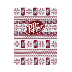 Dr Pepper Print Knitting Pattern Blanket