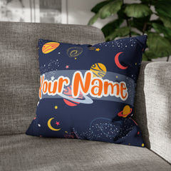 Funny Space Pillow personalized Pillow with Your name #1 Pillow Case