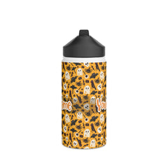 Personalized Name with Halloween Stainless Steel Water Bottle, Standard Lid #5