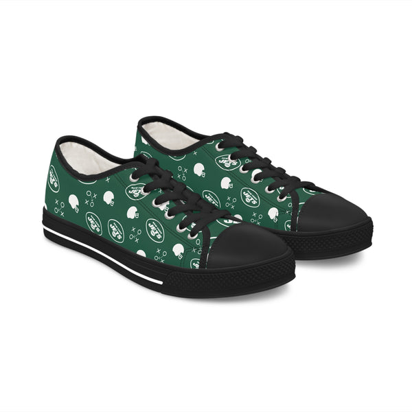 Football New York Jets Pattern Low Top Sneakers