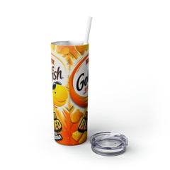 Goldfish Flavor Blasted Xtra Cheddar Baked Snack Crackers Tumbler with Straw