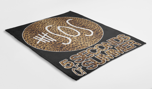 5sos 5 seconds of Summer on Leopard Blanket