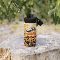 Goldfish Flavor Blasted Cheddar & Sour Cream Crackers Stainless Steel Water Bottle, Sports Lid
