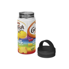 Goldfish Colors Cheddar Cheese Crackers, Baked Snack Crackers Stainless Steel Water Bottle, Handle Lid