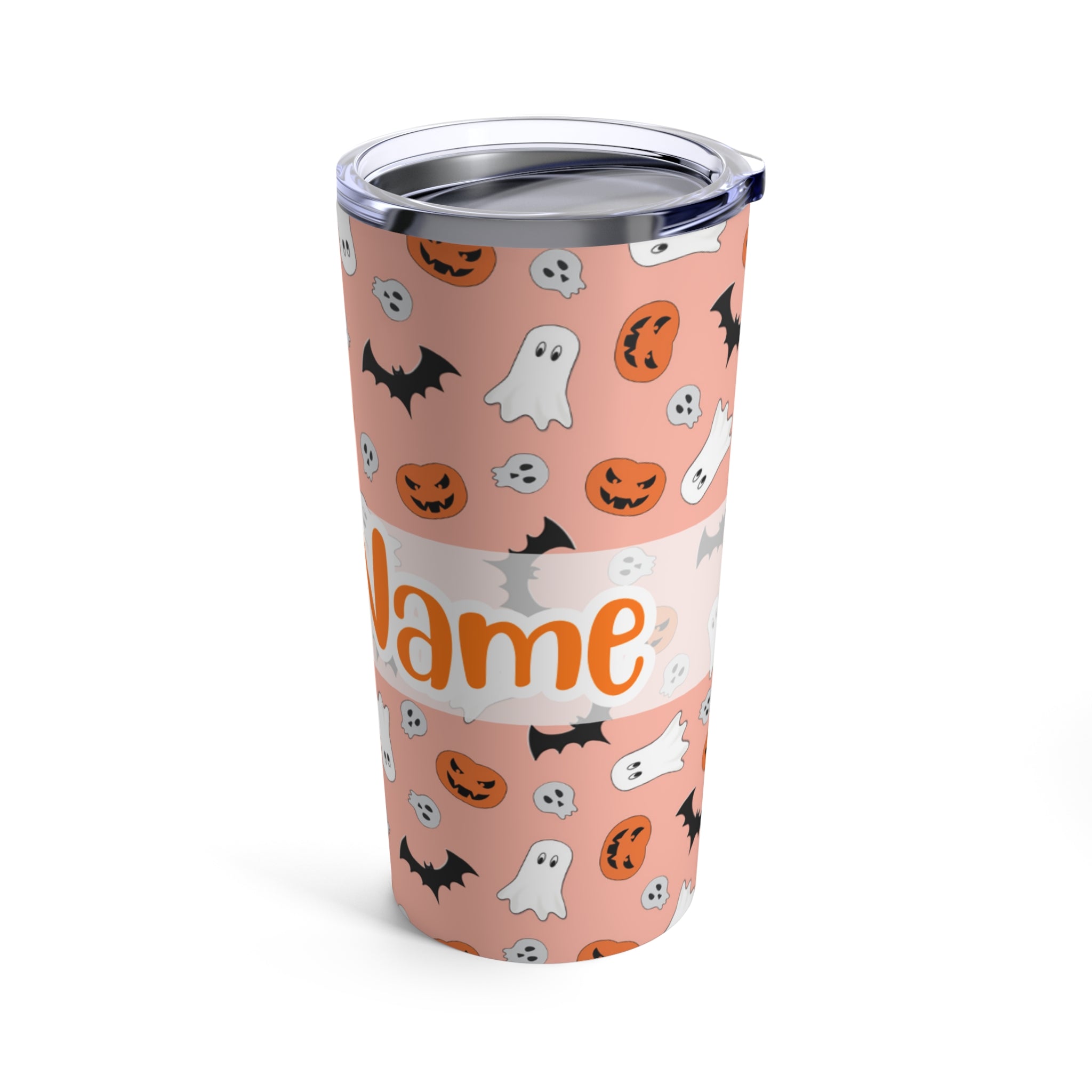 Personalized Name with Halloween Skinny Tumbler 20oz (Ver.4)