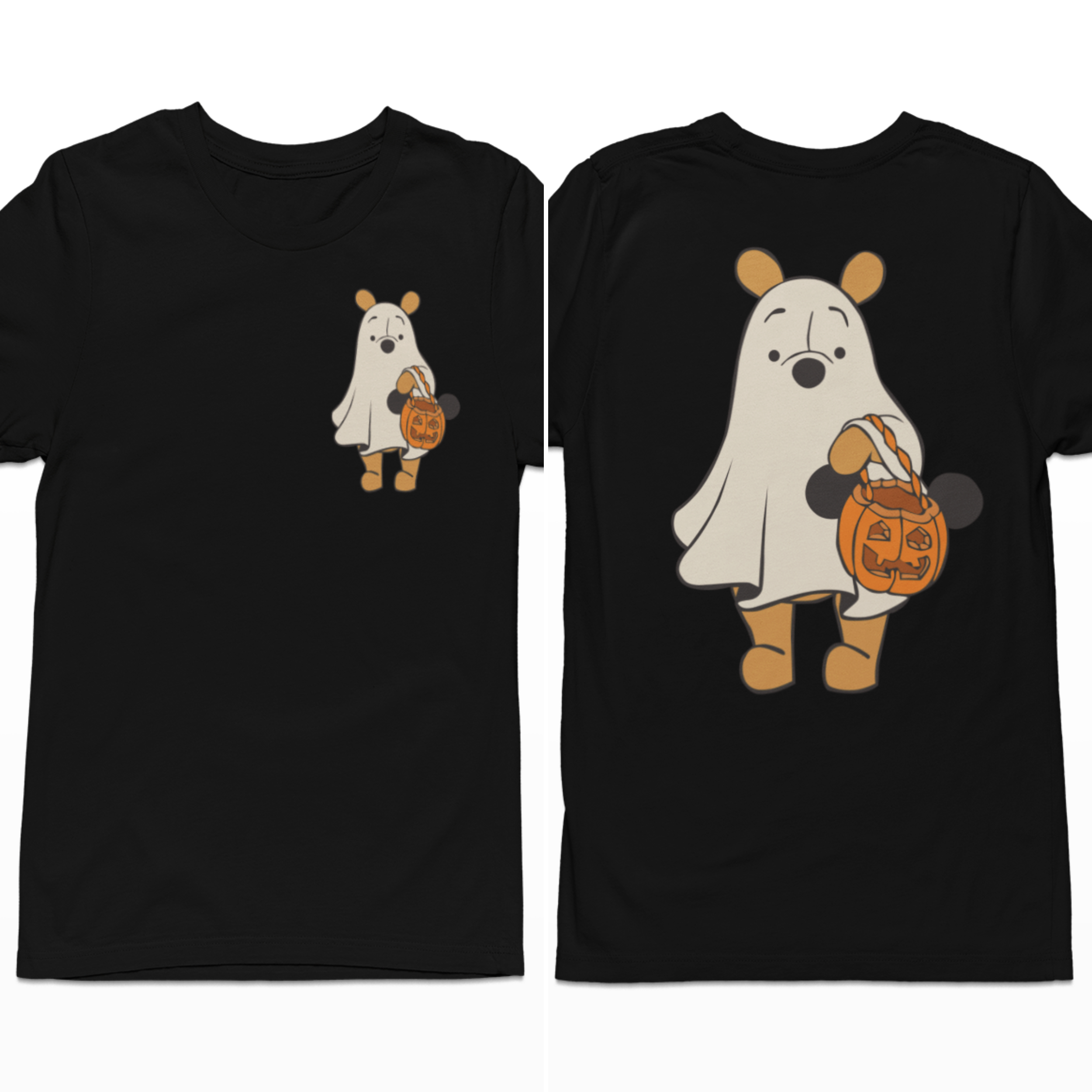 Vintage Winnie The Pooh Halloween Comfort Color t-shirt, Pooh Ghost Halloween Spooky t-shirt, Halloween Pumpkin t-shirt