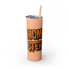 Momster Halloween Skinny Tumbler with Straw
