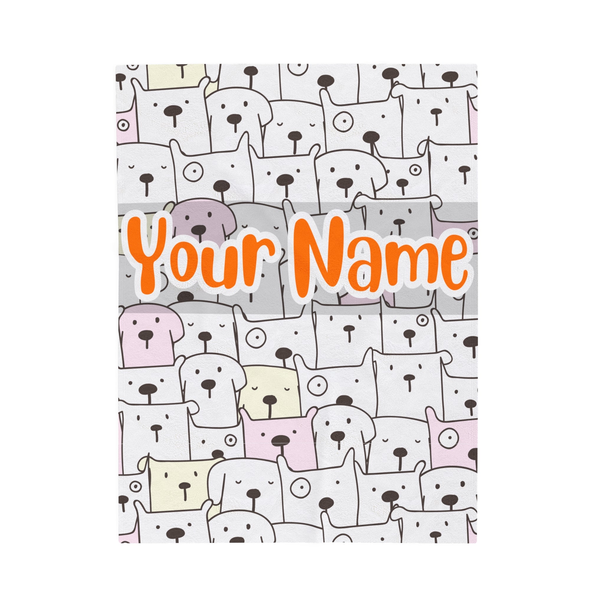 Cute Dog Collections Blanket #4 Custom Blanket with Name - Personalized Blanket
