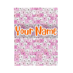 Cute Dog Collections Blanket #9 Custom Blanket with Name - Personalized Blanket