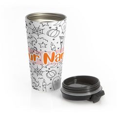 Personalized Name with Halloween Stainless Steel Travel Mug (Ver.1)