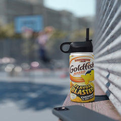 Goldfish Flavor Blasted Cheddar & Sour Cream Stainless Steel Water Bottle, Standard Lid