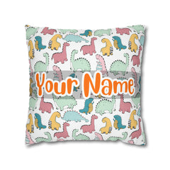 Cute Dinosaur personalized Pillow with Your name #3 Pillow Case