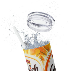 Goldfish Flavor Blasted Xtra Cheddar Baked Snack Crackers Tumbler with Straw