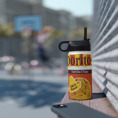 Doritos Tortilla Chips Taco Flavor Stainless Steel Water Bottle, Standard Lid