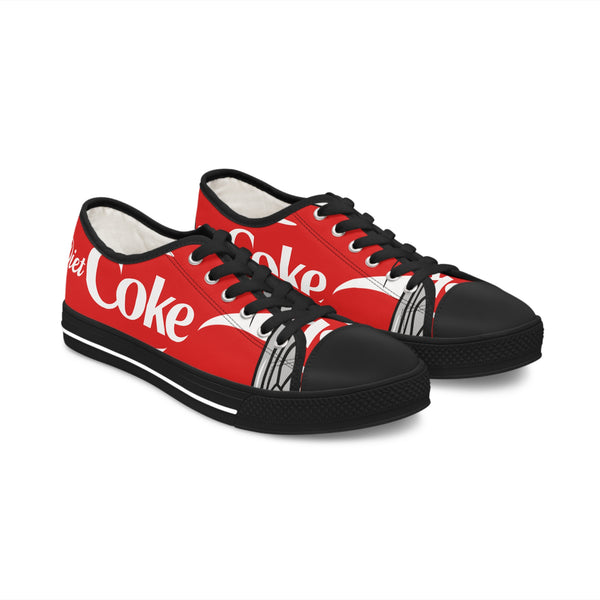 Diet Coke Pattern Low Top Sneakers