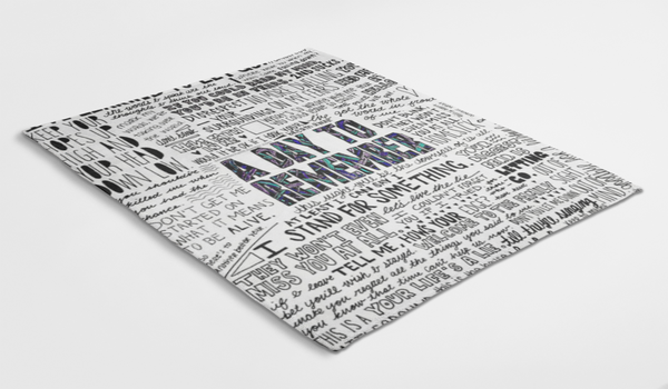 A Day To Remember Lyrics Quotes Blanket