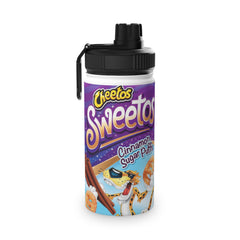 Cheetos Sweetos Cinnamon Sugar Puffs Stainless Steel Water Bottle, Sports Lid