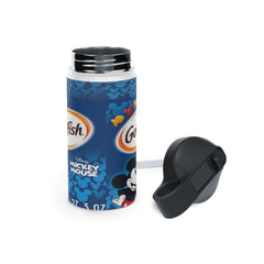 Goldfish Disney Mickey Mouse Cheddar Stainless Steel Water Bottle, Standard Lid