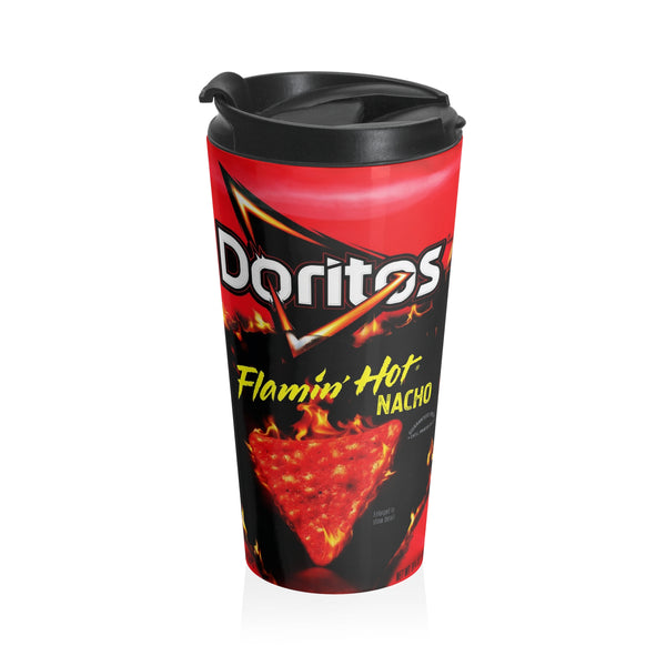 Doritos Flamin Hot Nacho Tortilla Chips Stainless Steel Travel Mug