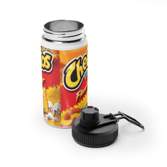 Cheetos Puffs Flamin Hot Stainless Steel Water Bottle, Sports Lid
