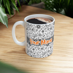 Personalized Name with Funny Space Ceramic Mug (Ver.2)