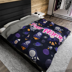 Funny Space Blanket #7 Custom Blanket with Name - Personalized Blanket