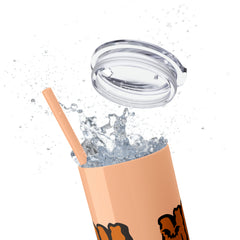 Momster Halloween Skinny Tumbler with Straw