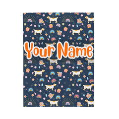 Cute Dog Collections Blanket #7 Custom Blanket with Name - Personalized Blanket