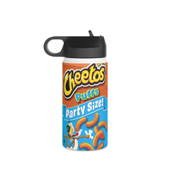 Cheetos Puffs Party Size Stainless Steel Water Bottle, Standard Lid