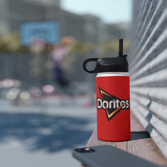 Doritos Logo Stainless Steel Water Bottle, Standard Lid