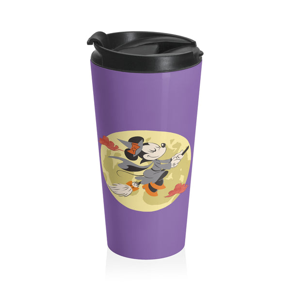 Disney Minnie Mouse Flying Witch Costume Stainless Steel Travel Mug
