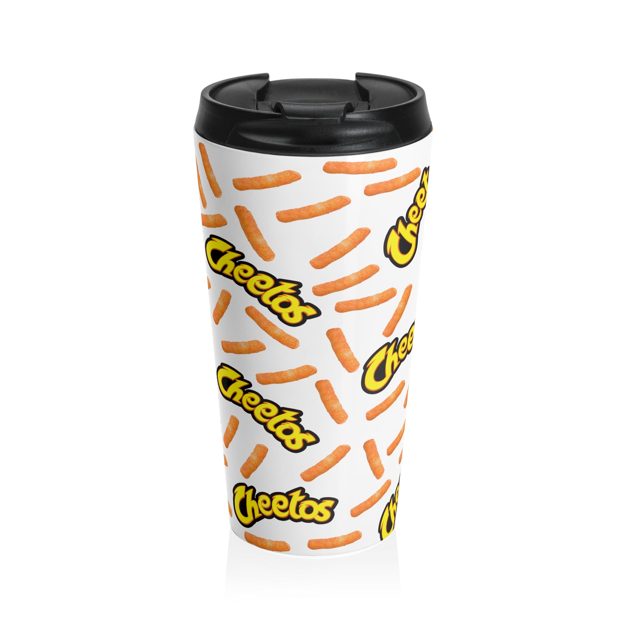 Cheetos Puffs Pattern Stainless Steel Travel Mug