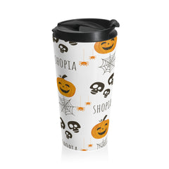 Personalized Name with Halloween Stainless Steel Travel Mug #10