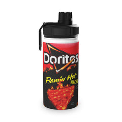 Doritos Flamin Hot Nacho Tortilla Chips Stainless Steel Water Bottle, Sports Lid